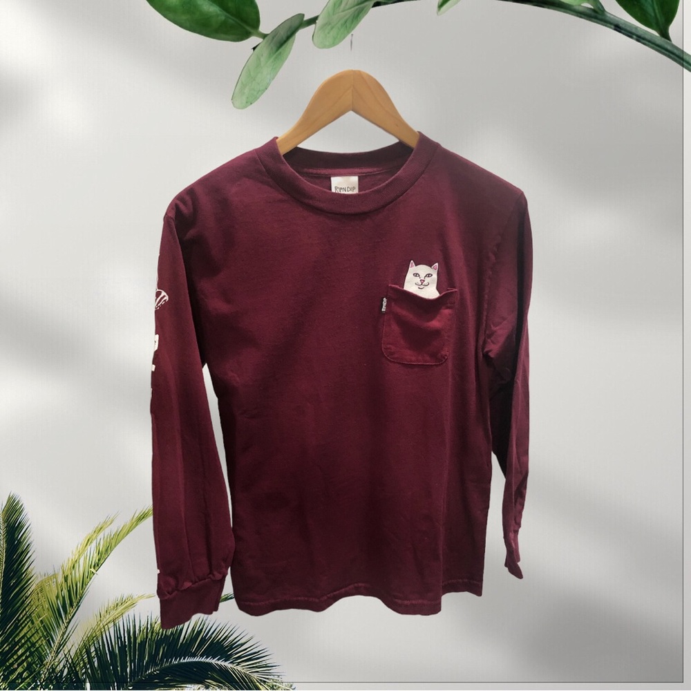 RipNDip Burgundy Longsleeve Shirt